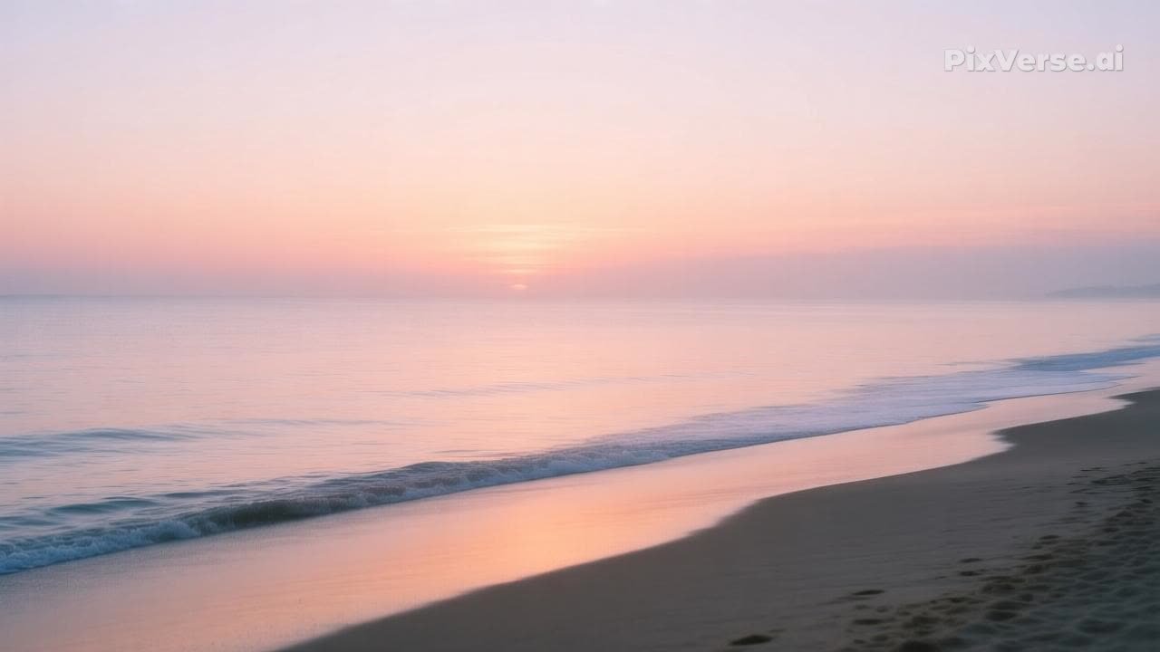 pixverse image effect prompt aesthetic beach s